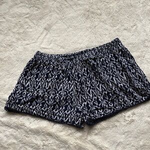 Ardene Blue and White Boho Shorts Medium